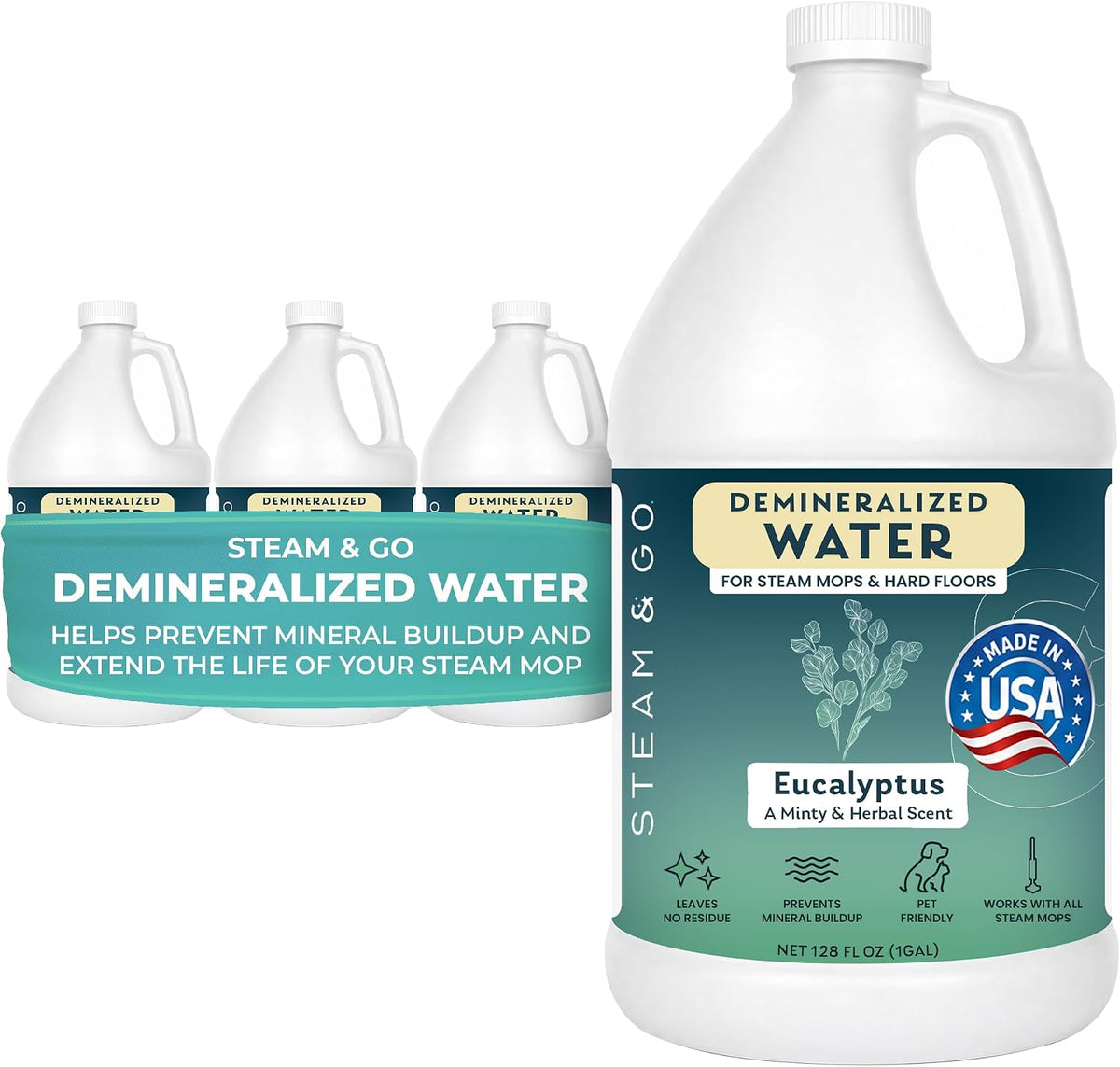 Eucalyptus Mint Demineralized Steam Water