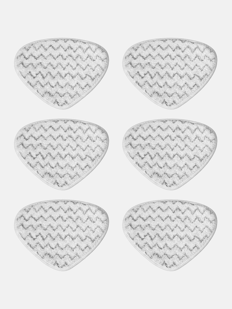 6 Pack Premium Mop Pads With Scrubbing Strips For 8-IN-1 Steam Mop