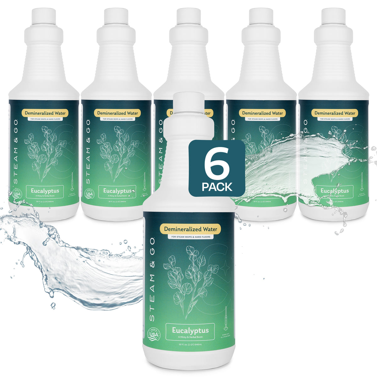 Eucalyptus Mint Demineralized Steam Water