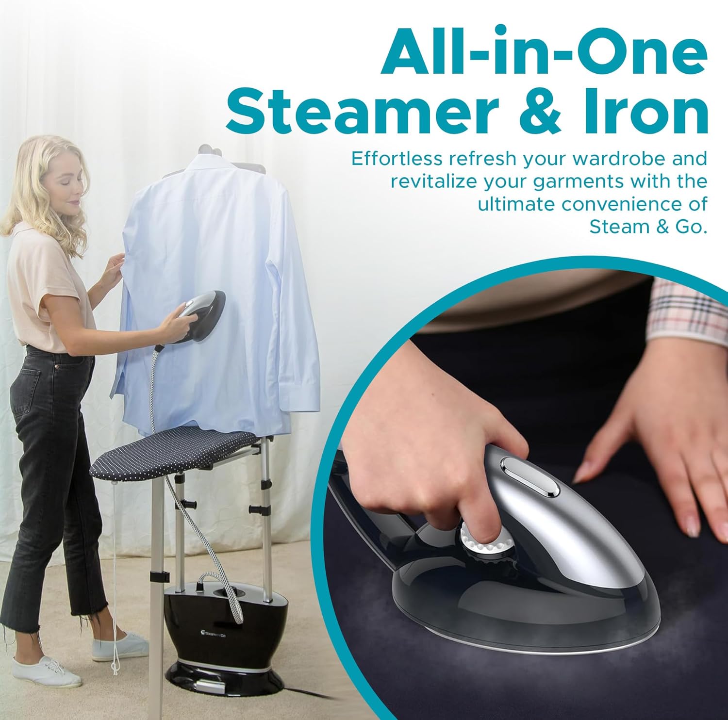All-In-1 Garment Steamer & Iron