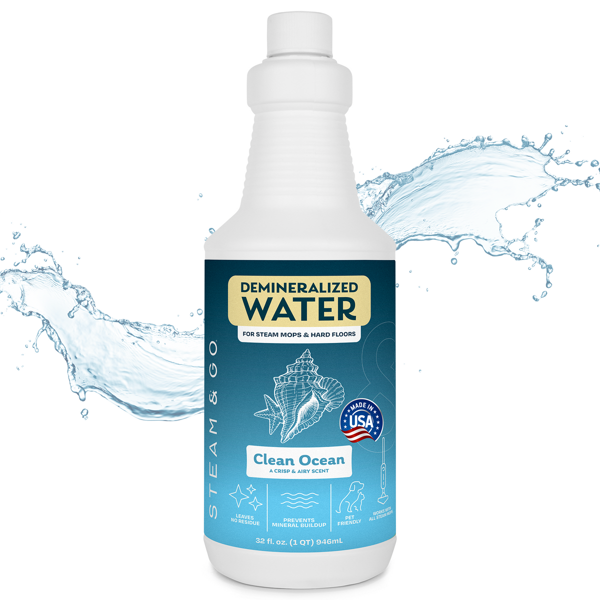 Clean Ocean Demineralized Steam Water