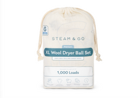 Steam & Go XL Wool Dryer Balls Set, 6 Premium 100% New Zealand Wool Laundry Dryer Balls, Natural Fabric Softener, Reusable Dryer Sheet Alternative, Reduces Static & Drying Time - Image 4